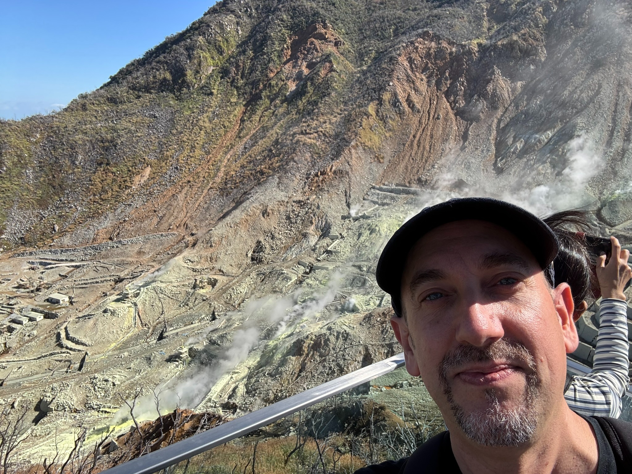 Nicolas at Owakudani in Hakone