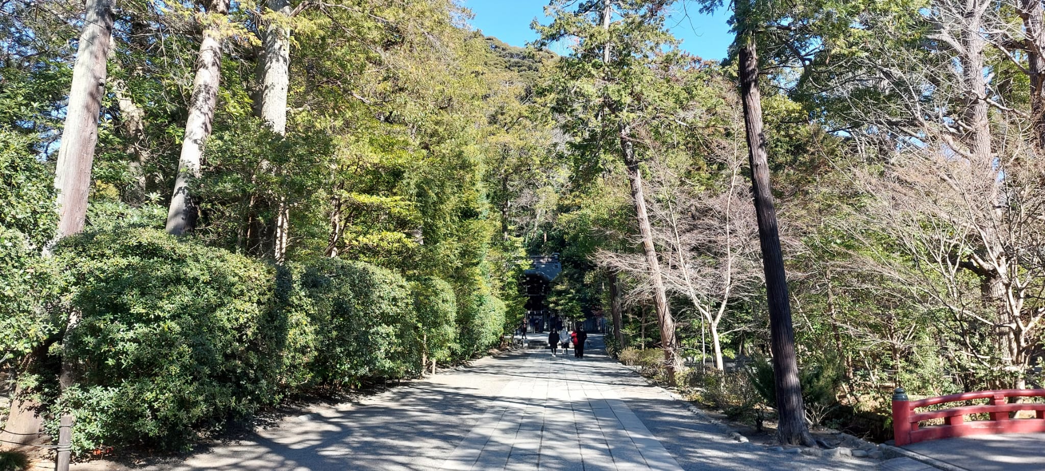 Historic approach in Kamakura